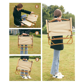 Ghế gấp gọn khung hợp kim nhôm có tựa lưng, ghế camping du lịch dã ngoại cắm trại ngoài trời, ghế câu cá ngoài trời | BigBuy360 - bigbuy360.vn