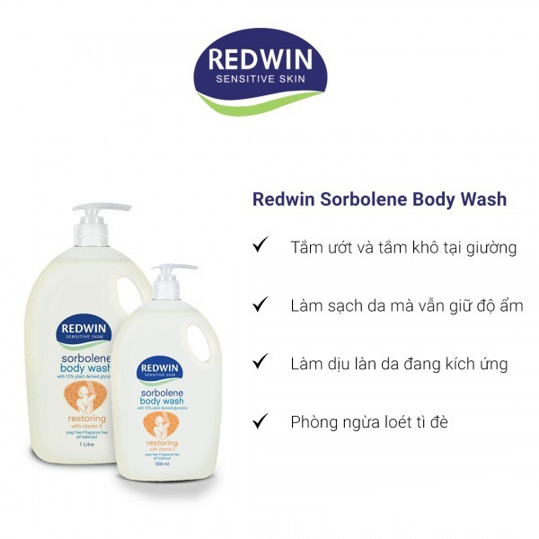 Sữa Tắm Dưỡng Ẩm Redwin Sorbolene Body Wash Vitamin E