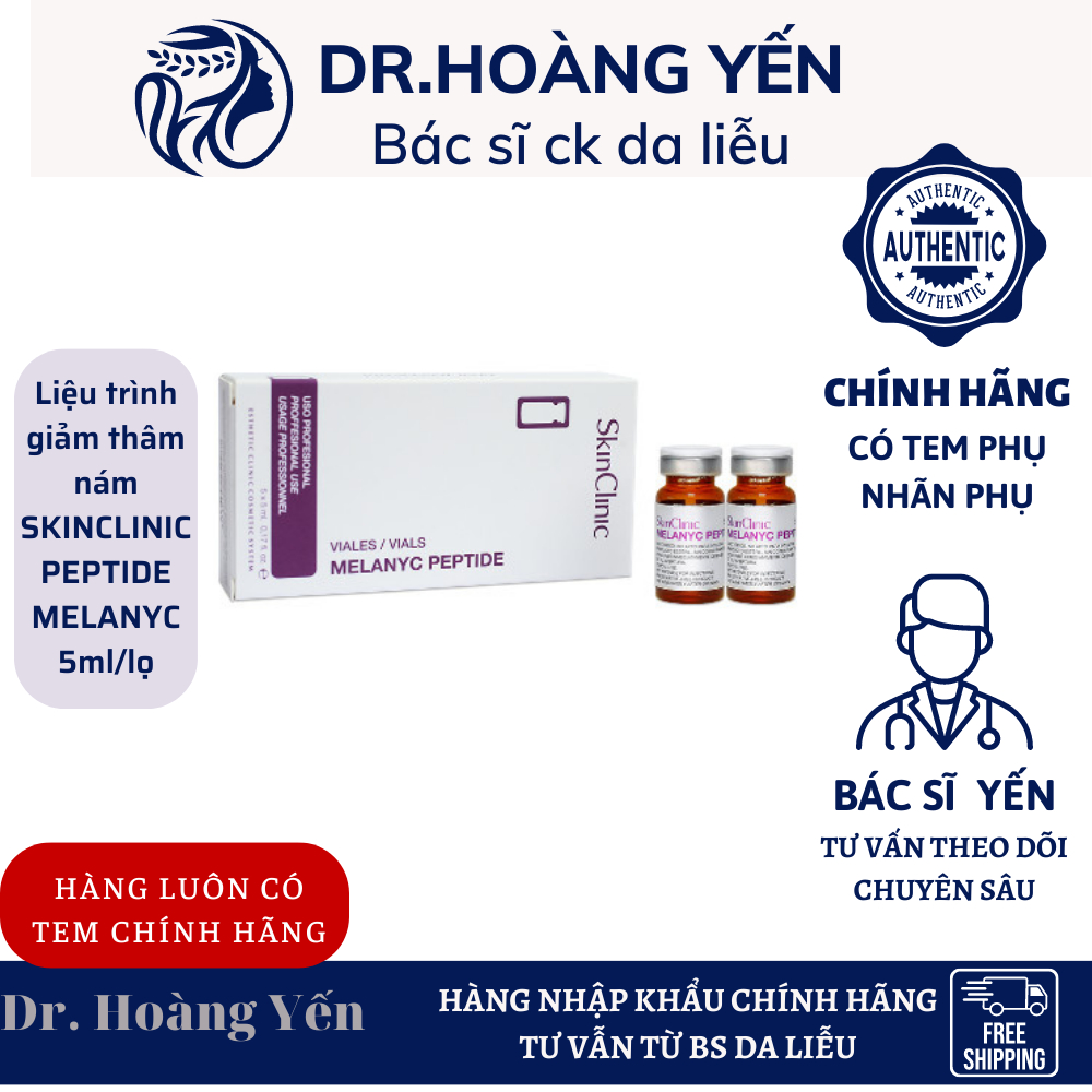 Liệu trình giảm thâm nám SKINCLINIC PEPTIDE MELANYC 5ml/lọ