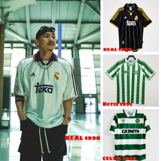 Áo bóng đá retro vải Cotton Polyester thời trang blockcore