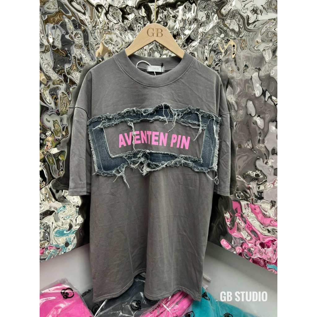 Áo Phông Phối Bò Rách Cá Tinh , Áo Thun Unisex Phối Bò Rách Hottrend 2023