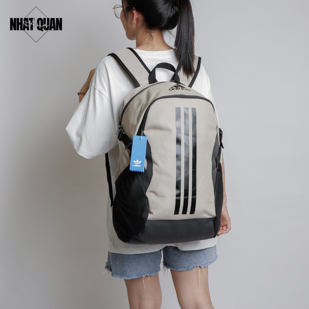 Balo laptop Adidas Power chống thấm 2 ngăn khóa kéo 2 ngăn lưới tiện lợi bên hông - Nhật Quân Asia nhatquanasia