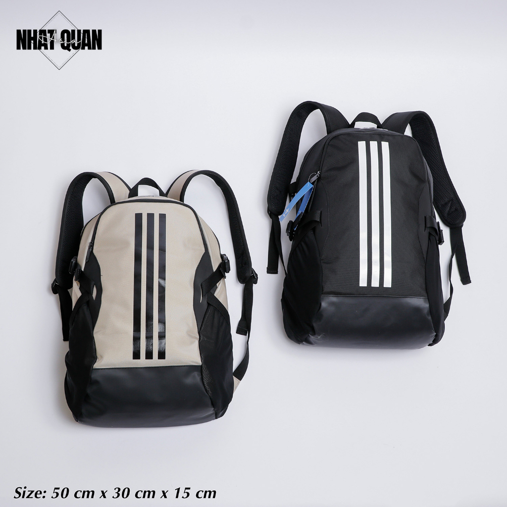 Balo laptop Adidas Power chống thấm 2 ngăn khóa kéo 2 ngăn lưới tiện lợi bên hông - Nhật Quân Asia nhatquanasia