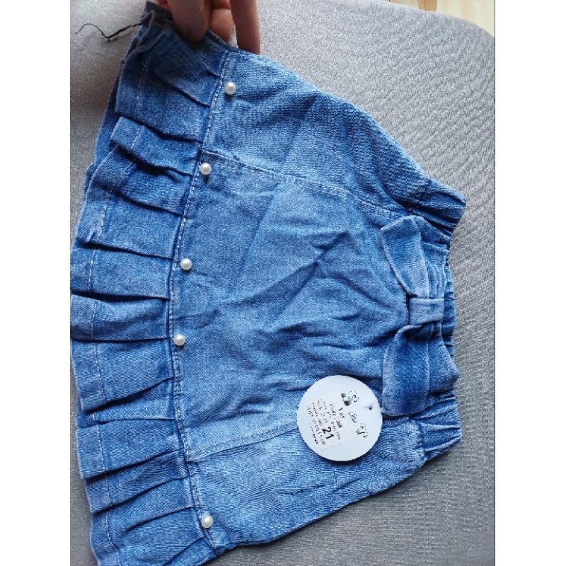 Chân váy jean bé gái