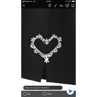 Decal tim kết đá 10 cm