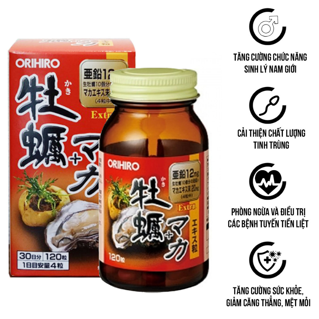 Viên uống tinh chất hàu tươi Orihiro Nhật Bản tăng cường sinh lý nam