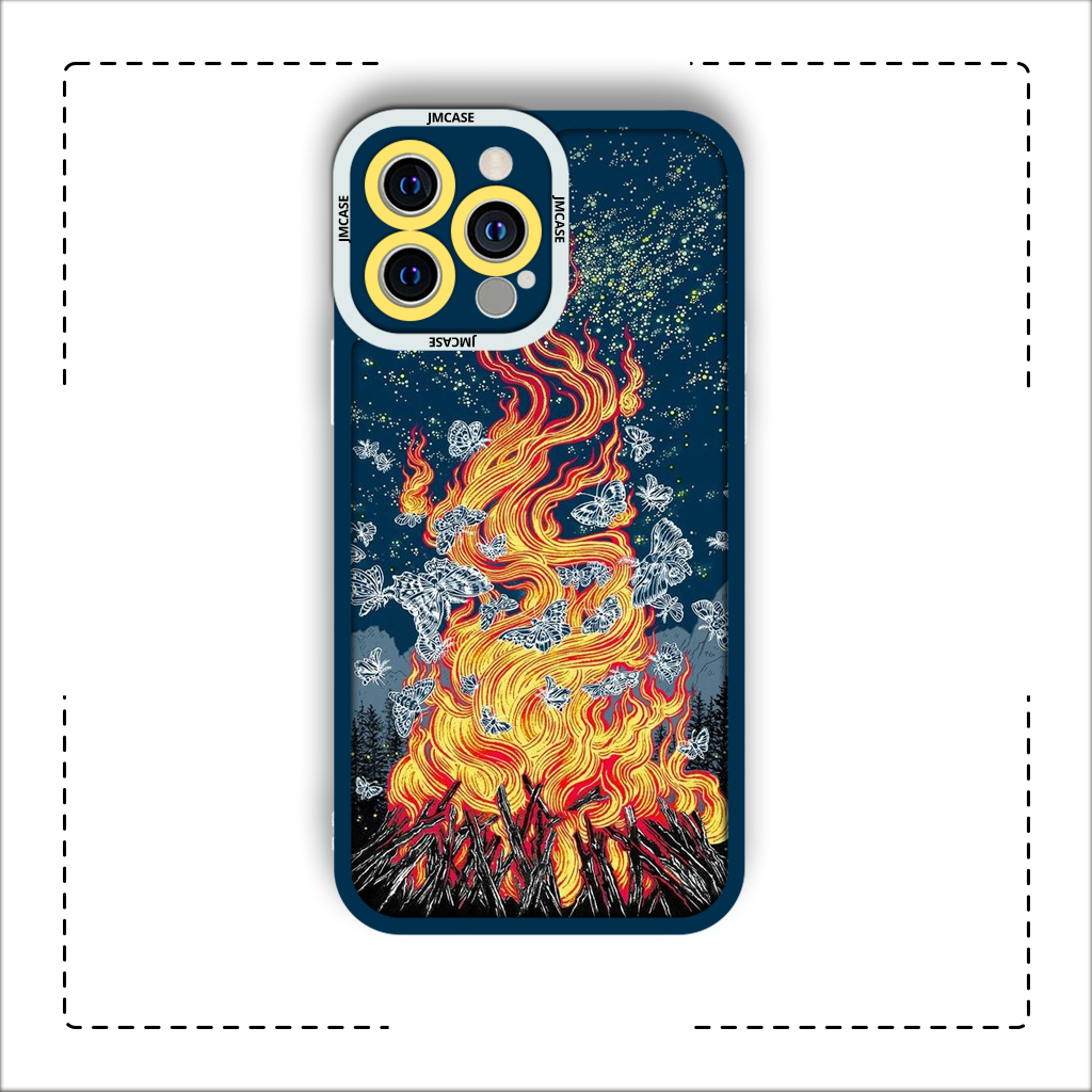 Ốp lưng iphone cạnh vuông JM CASE Phông nền đen đỏ 6plus/6s/6splus/7/7plus/8/8plus/x/xs/11/12/pro/max/plus/promax