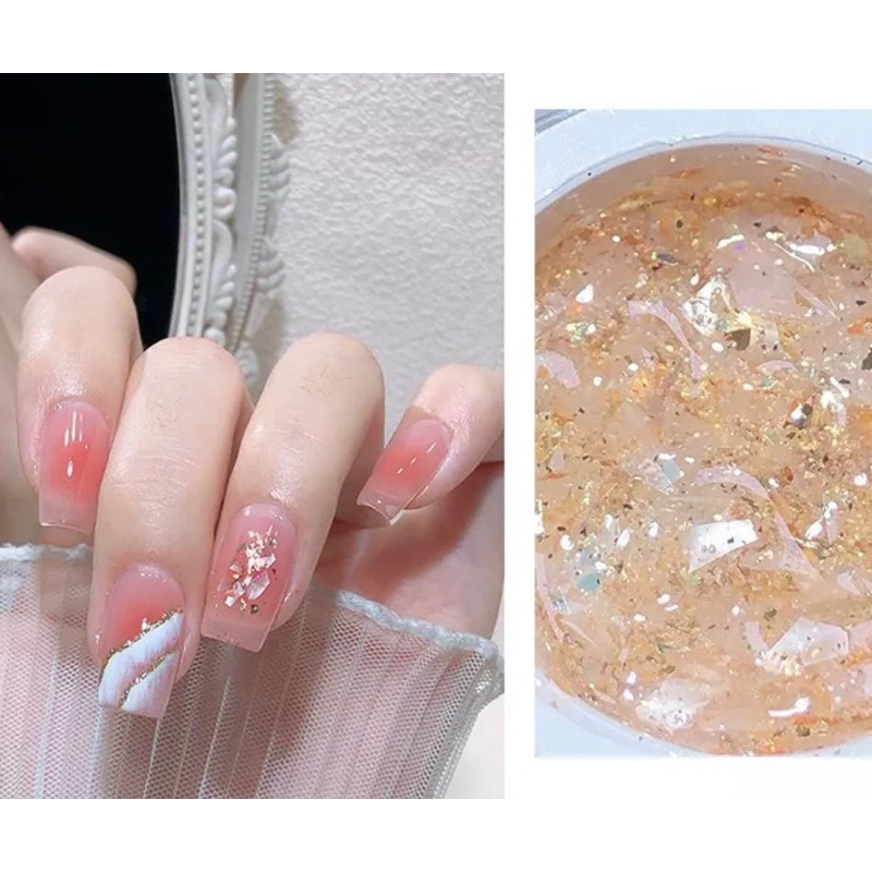 Gel xà cừ gel nhũ tuyết xà cừ làm nail