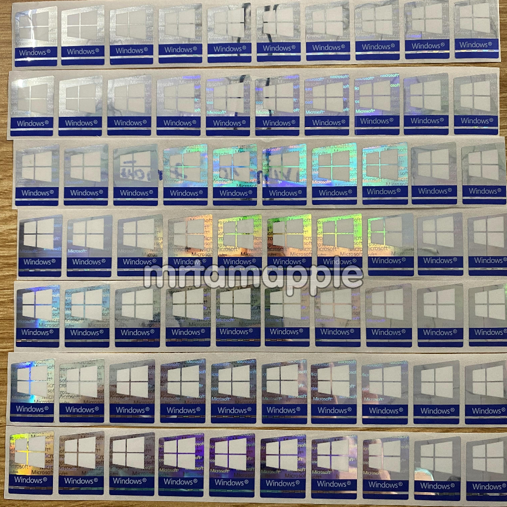 TEM DÁN STICKER LOGO WINDOWS 7 WINDOWS 10 TRANG TRÍ MÁY TÍNH LAPTOP