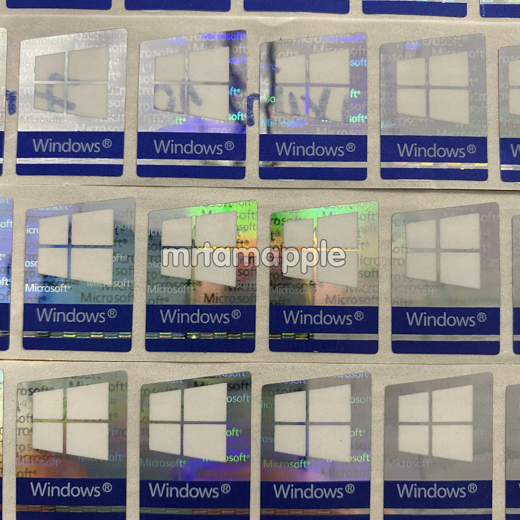 TEM DÁN STICKER LOGO WINDOWS 7 WINDOWS 10 TRANG TRÍ MÁY TÍNH LAPTOP