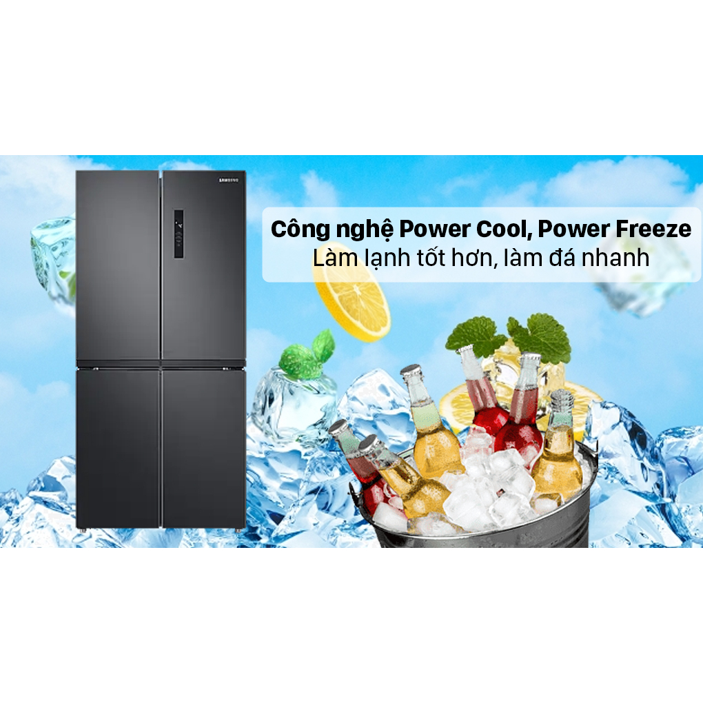 Tủ Lạnh Inverter Samsung 488L RF48A4000B4/SV (Hàng Chính Hãng 100% Bảo Hành 24 Tháng Tại Nhà)