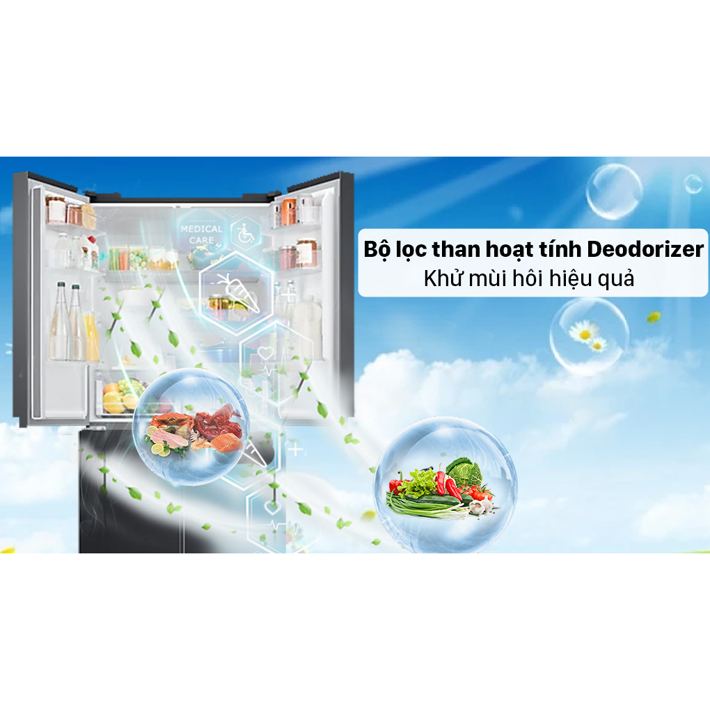 Tủ Lạnh Inverter Samsung 488L RF48A4000B4/SV (Hàng Chính Hãng 100% Bảo Hành 24 Tháng Tại Nhà)