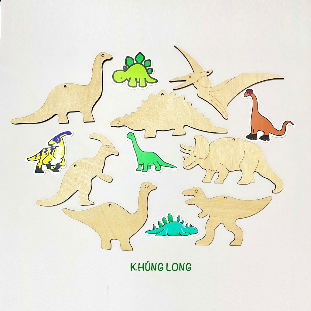 🎁 Bộ Tô Màu Sáng Tạo Bằng Gỗ Theo Chủ Đề Làm Quà Cho Bé Đẹp Mắt Độc Đáo Dễ Thương