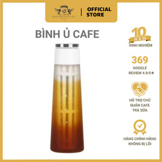 Bình ủ lạnh cafe cold brew bình pha cà phê cold brew timemore thủy tinh chịu nhiệt 600ml