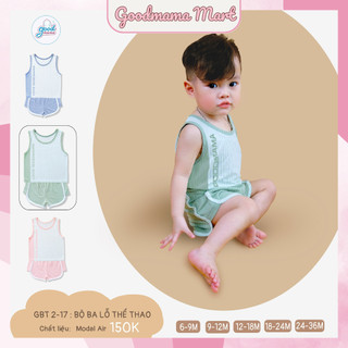 Gbt2-17 bộ ba lỗ thể thao modal air cho bé trai goodmama