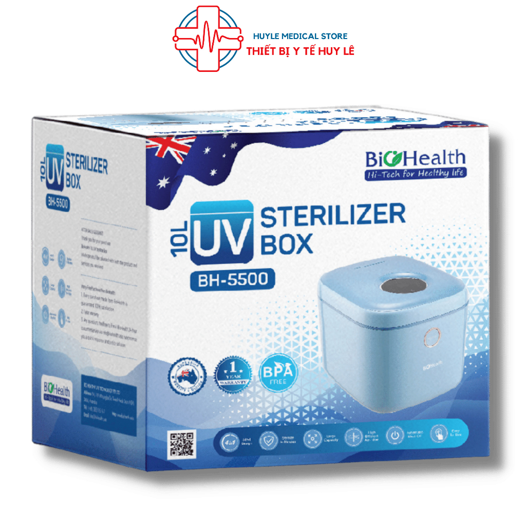 Máy tiệt trùng UV cửa trên 10L Biohealth BH5500 tiện lợi và an toàn - Bảo hành 1 năm - Huy Le