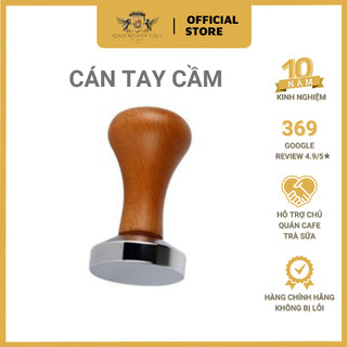 Tamper espresso nén cafe 58mm - Cán tay cầm bằng gỗ - Chất liệu bằng thép không gỉ