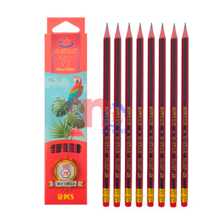 Hộp 12 cây bút chì gỗ g-star 2b 027 chất lượng tốt - văn phòng phẩm no.1