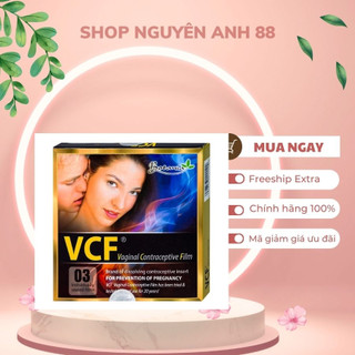 VCF Màng phim tránh thai Hộp 3 miếng shopnguyenanh88