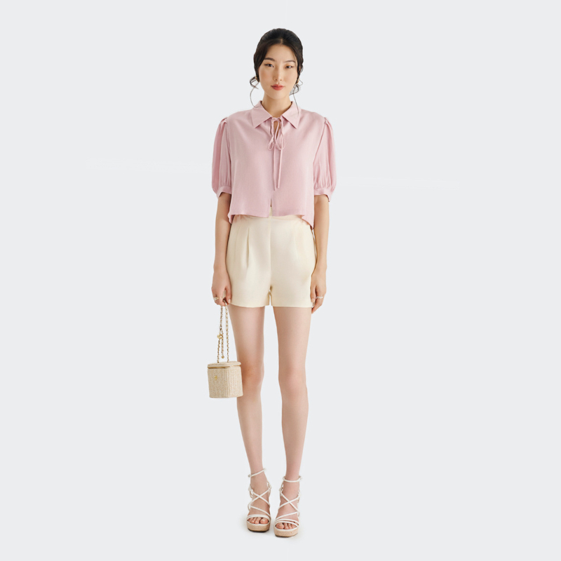 Quần short nữ MARC FASHION cơ bản lưng thun thoải mái co dãn tốt CBVH042922