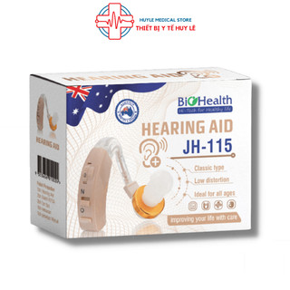Máy trợ thính đeo tai không dây BioHealth JH-115 tai nghe khuyếch đại âm tiên tiến giảm ồn tốt - Huy Le