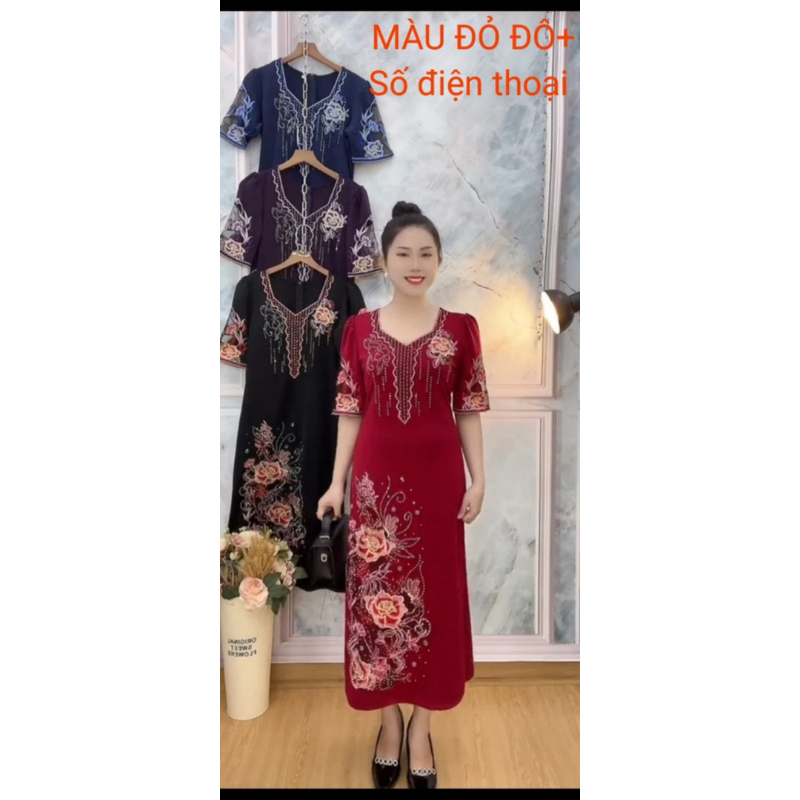 🌺🌺 ĐẦM XINH DÁNG ĐẸP CHO MẪU ĐẦM HOA TUỔI TRUNG NIÊN 🌺🌺 🌲🌲GIÁ CHỈ 350k/ 1 ĐẦM  ❤ CÓ SIZE :