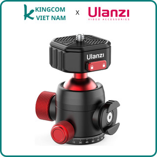 Ulanzi u-100, claw quick release, đầu bi xoay 360° đi kèm cold shoe mount - hàng chính hãng