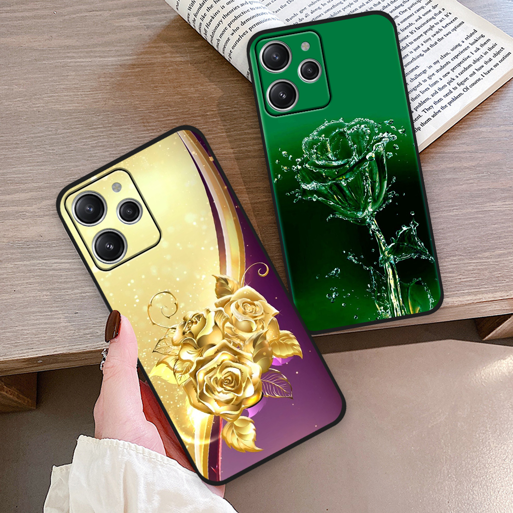 Ốp lưng Xiaomi Redmi 12 hình hoa, hươu nai sang trọng