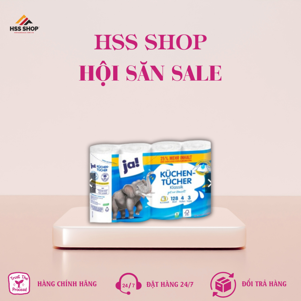 Giấy Ja nhà bếp đa năng 3 lớp siêu dai, siêu dày hàng Đức