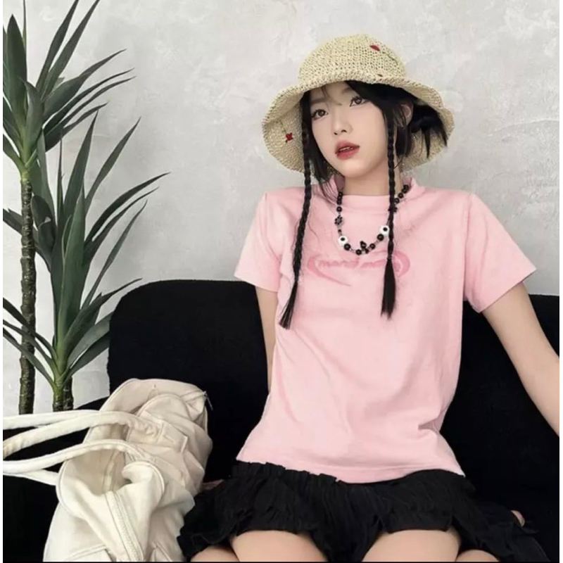 Áo Thun BABY TEE MONA Nữ Đẹp Giá Rẻ Cổ Tròn Đơn Giản Form Ôm chất liệu thun co giãn dáng siêu đẹp Trơn In