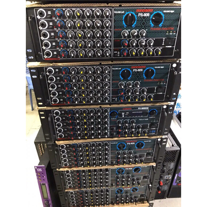 đẩy liền vang  909bluetoot 48sò 5 lổ mic