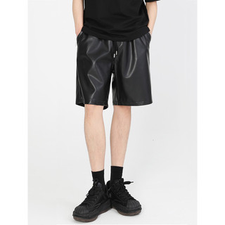 Quần shorts da nam form ngố
