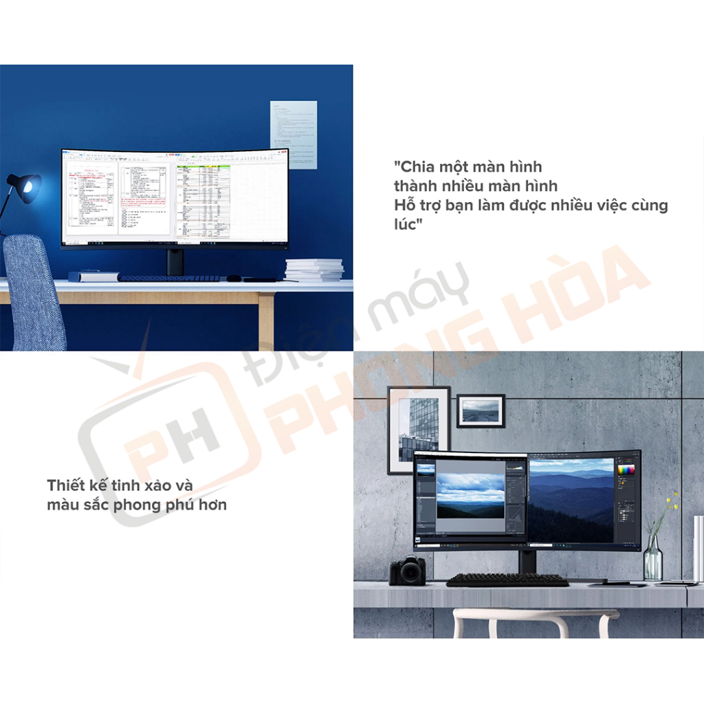 Màn hình cong Xiaomi Surface Display 34 inch 144Hz/Gaming Redmi 30 Inch 200Hz tỉ lệ 21:9 (màn cong) | BigBuy360 - bigbuy360.vn
