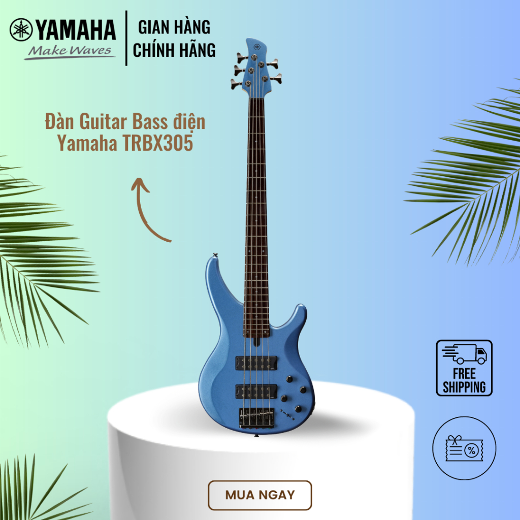 Đàn Guitar điện YAMAHA TRBX305 - Cấu trúc gỗ Mahogany nguyên khối, bảo hành chính hãng 12 tháng