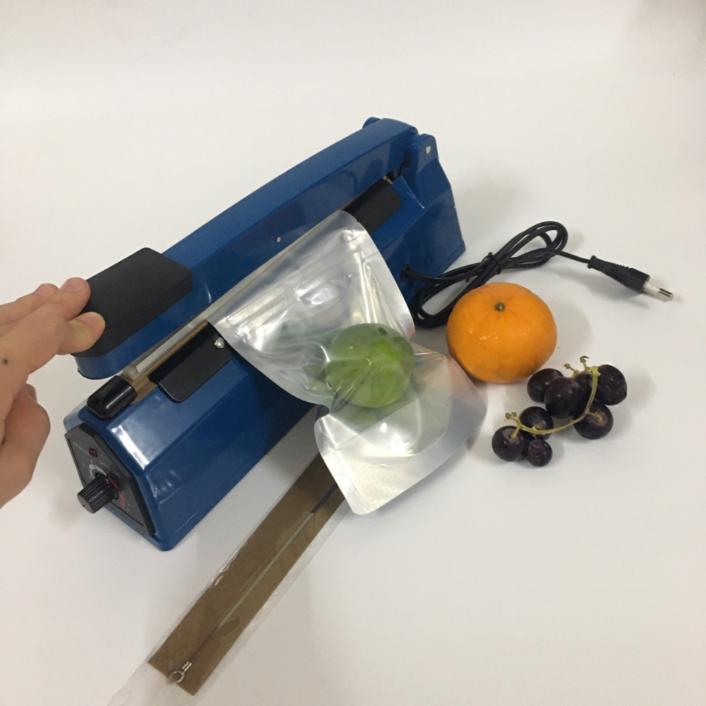 Máy hàn túi nylon, Máy hàn miệng túi, 20cm,máy hàn miệng túi dập tay,máy ép bọc nilong,máy hàn bao nilong, máy ép nhiệt