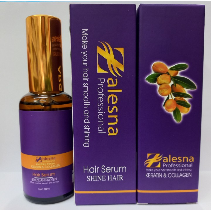 Tinh dầu dưỡng tóc ,siêu bóng zalesna agran oil chai màu tím 80ml
