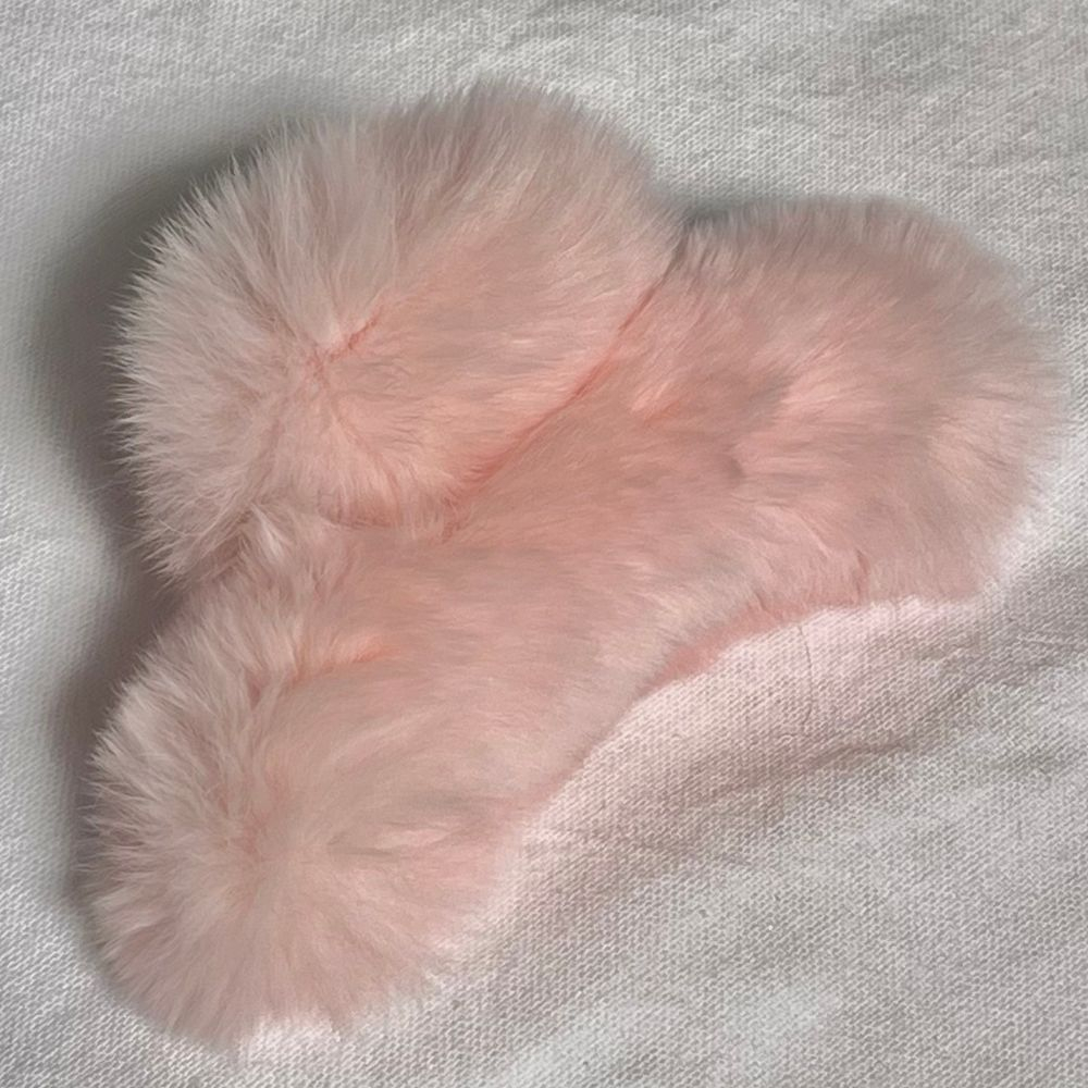 ELRÊVER - Kẹp tóc phối lông phong cách mùa hè cho nữ - Màu ngẫu nhiên - 0323G02