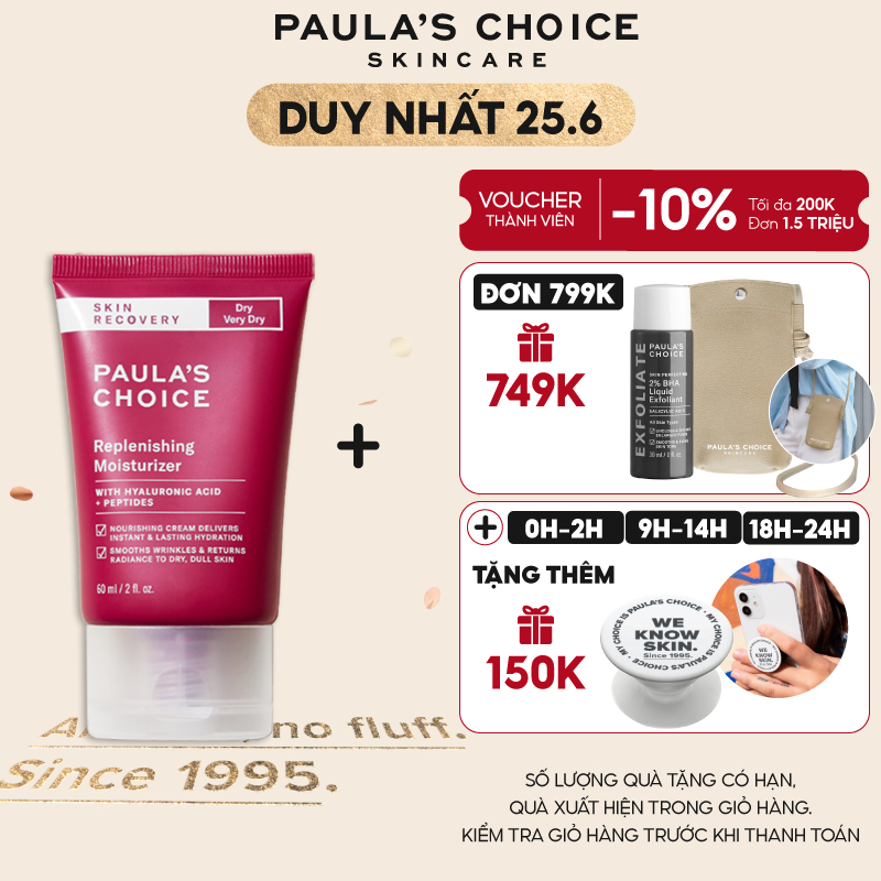 Kem dưỡng ẩm ban đêm dịu nhẹ Paula's Choice Skin Recovery Replenishing Moisturizer 60 ml mã 1860