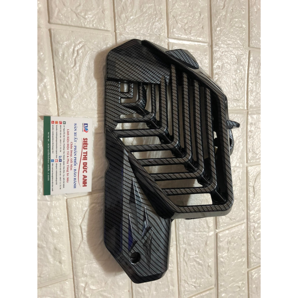 Bộ 3 món xe Air Blade 2022-2023  che pô, pô E, quạt mạ crom trắng hay sơn cacbon cao cấp