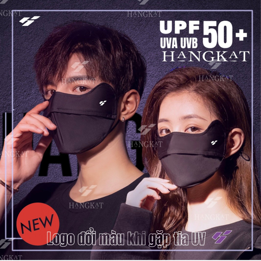 Khẩu trang chống tia uv HANGKAT chính hãng chống nắng Upf 50+