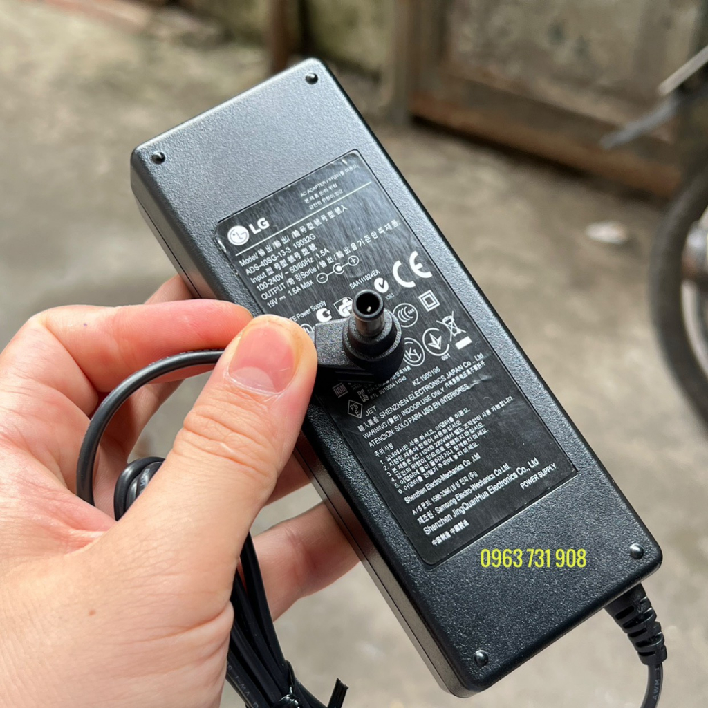 Dây nguồn màn hình LG 19V 1.6A