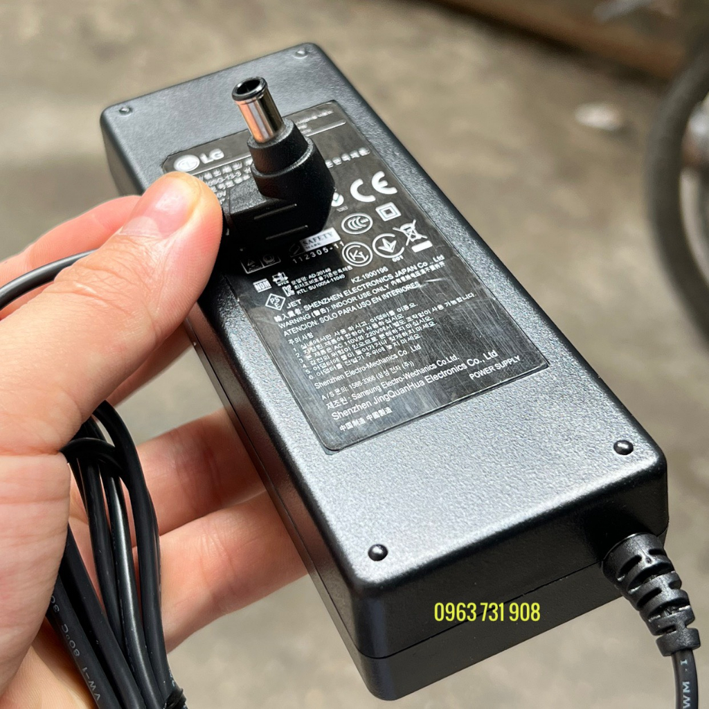 Dây nguồn màn hình LG 19V 1.6A