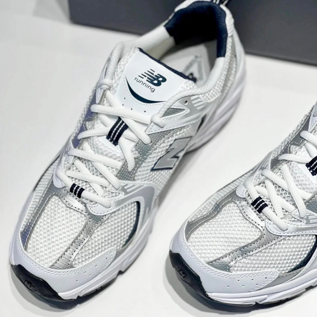 New balance530 white navy giày chính hãng nam&nữ