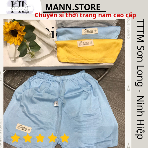 Set10Quần đùi cho bé trai và bé gái Mann.Store chất thun lạnh chất lanh chất cotton thông hơi thoáng mát cho bé