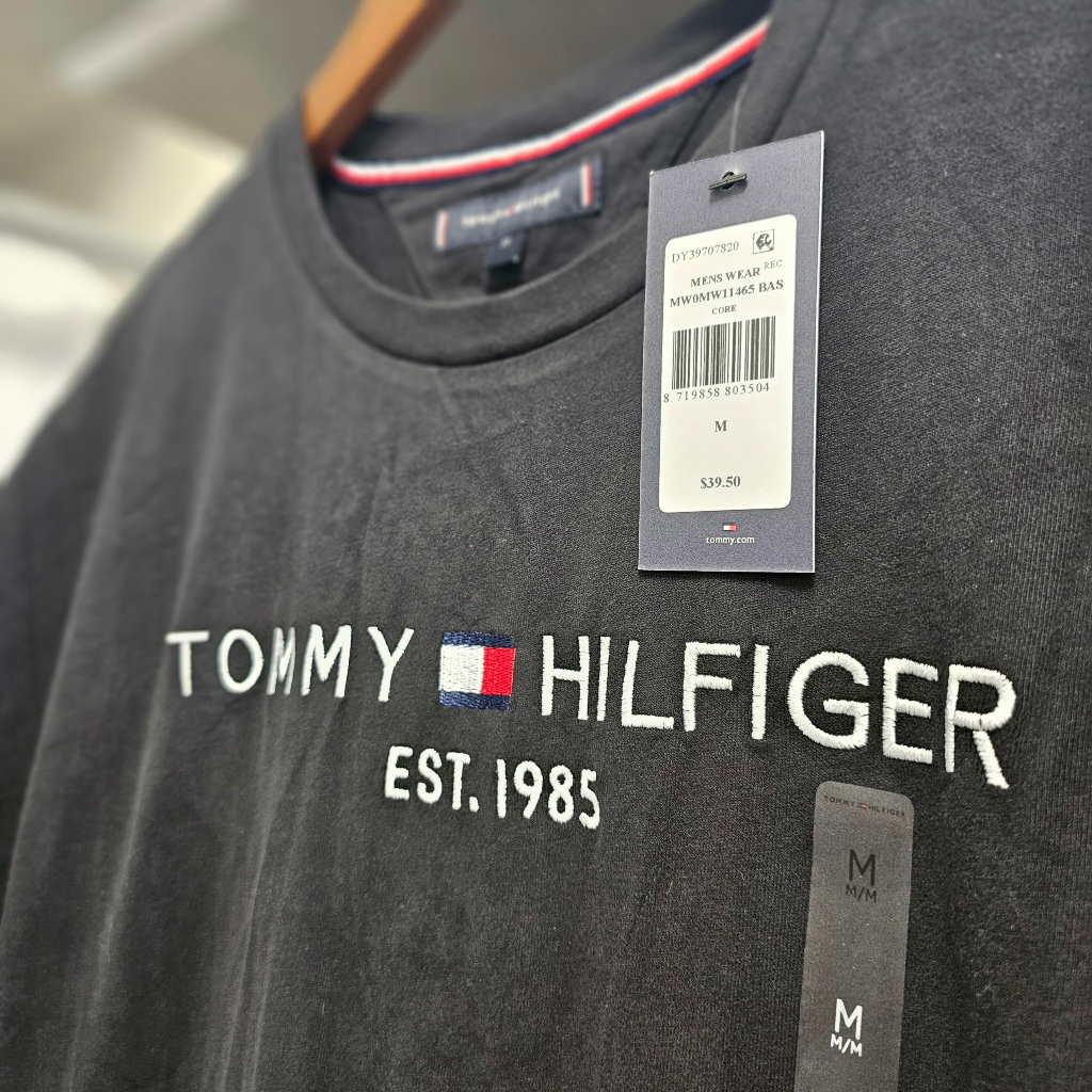 Áo thun nam nữ Tommy Hilfiger Big And Tall Logo T-Shirt Hàng Chính Hãng