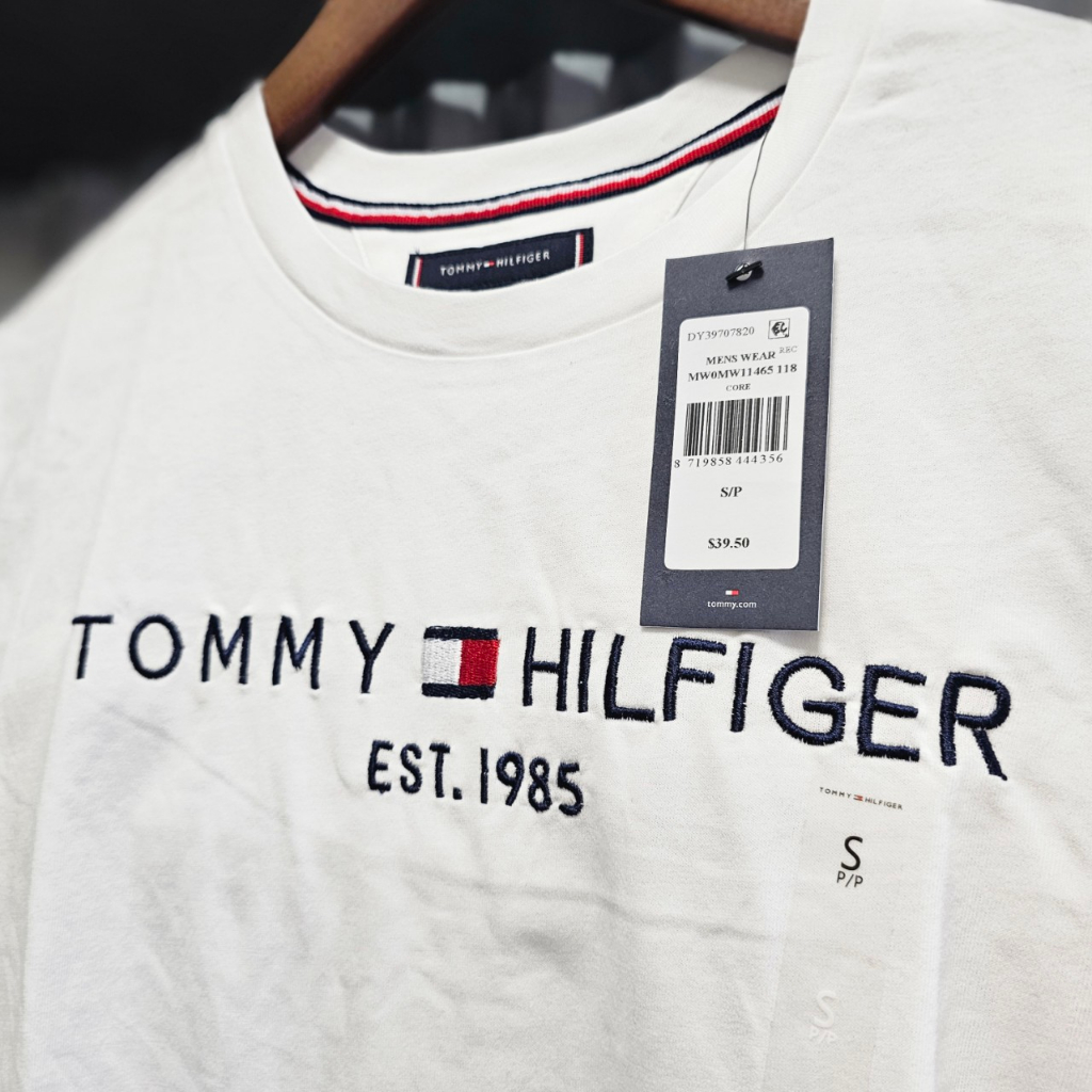 Áo thun nam nữ Tommy Hilfiger Big And Tall Logo T-Shirt Hàng Chính Hãng