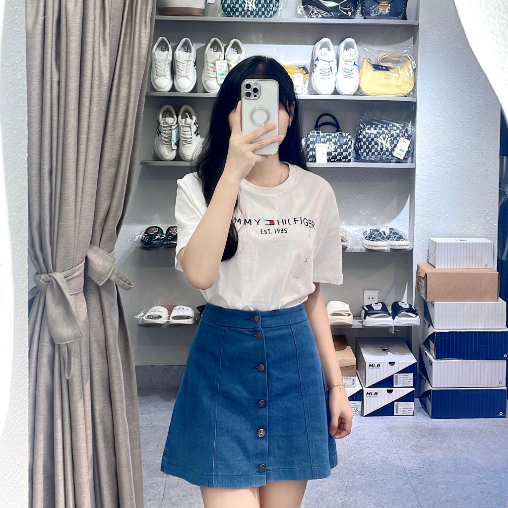 Áo thun nam nữ Tommy Hilfiger Big And Tall Logo T-Shirt Hàng Chính Hãng