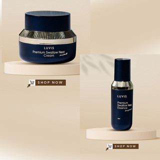 Kem face tổ yến 30g và serum tinh chất phục hồi dưỡng ẩm 33ml luvis - bà lão mẫu mới