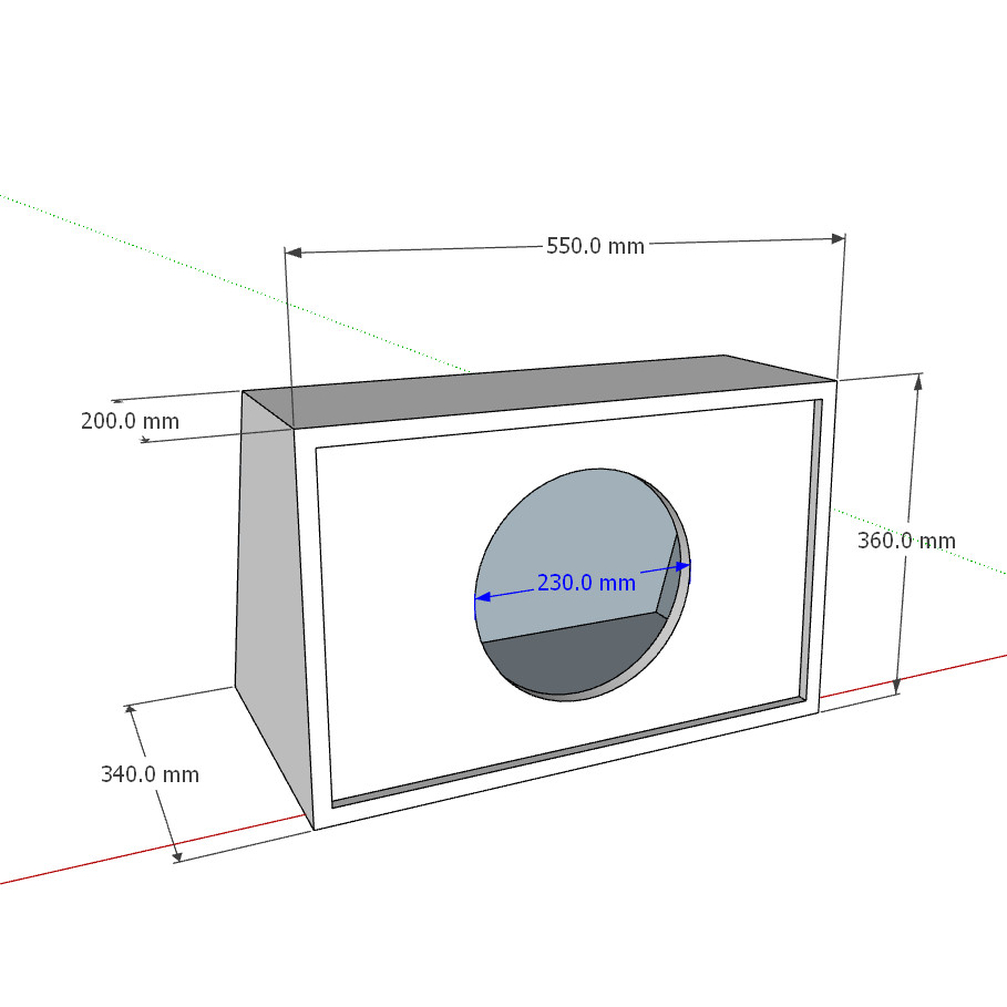 Vỏ thùng loa Subwoofer 10 Inch