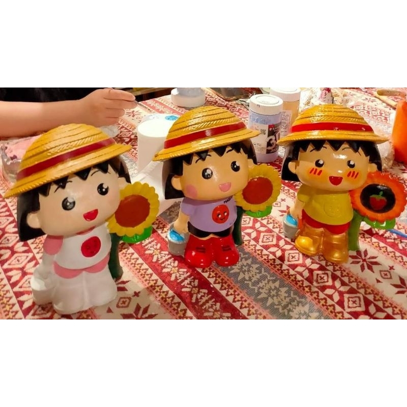 Tượng thạch cao tô màu maruko size đại